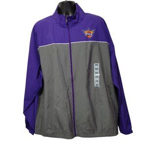 NBA Phoenix Suns Purple Gray Half Court Lightweight Full Zip Windbreaker Jacket